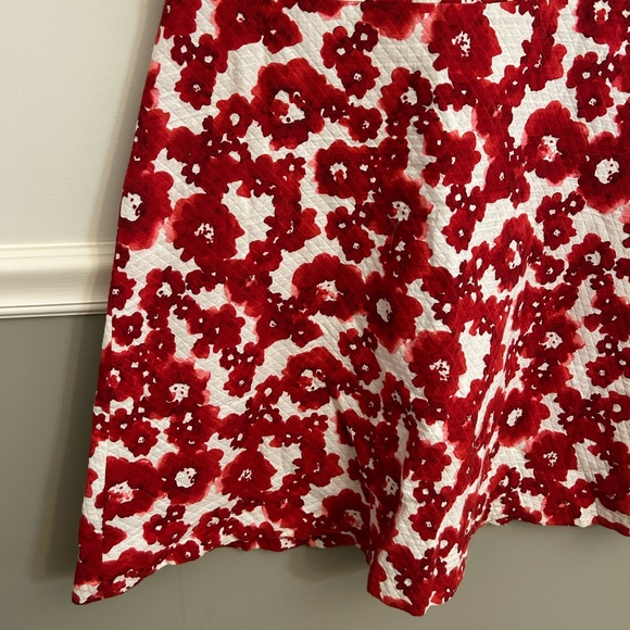 Tocca Red White Floral Strapless Formal Valentine’s Day Cocktail Classic Dress 4 - Picture 4 of 10